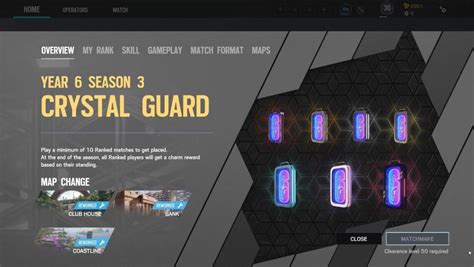 Crystal Guard Ranked charms : r/Rainbow6