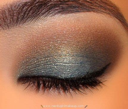 Steel Blue and Brown eye makeup via nerdygirlmakeup | Eye makeup, Makeup for brown eyes, Makeup