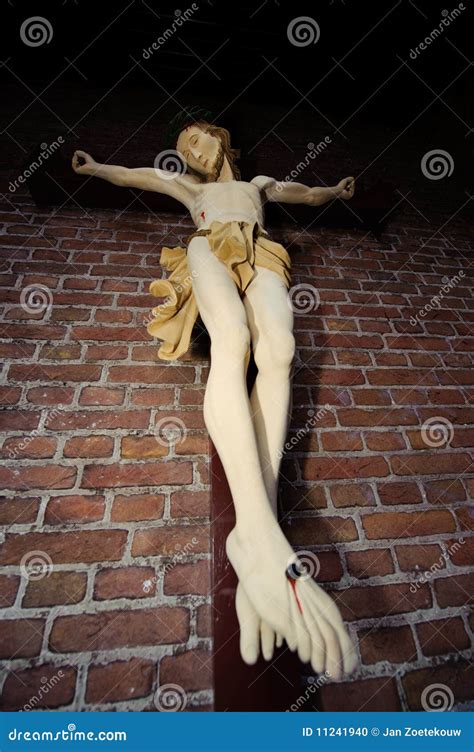 Statue of Jesus on cross stock photo. Image of saviour - 11241940