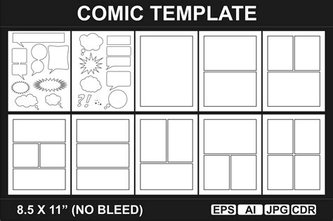 KDP INTERIOR Comic Template Graphic by edywiyonopp · Creative Fabrica