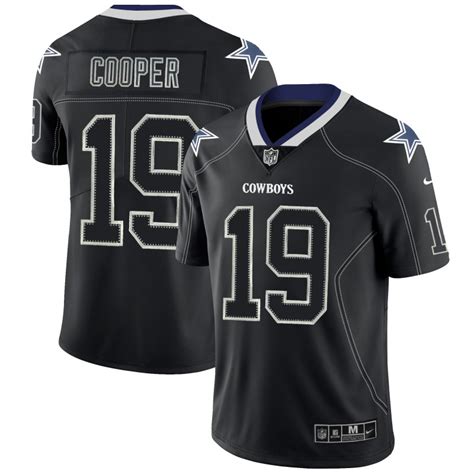 Men's Dallas Cowboys #19 Amari Cooper Black 2018 Lights Out Color Rush ...