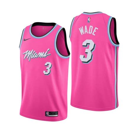 Miami Heat Nike NBA Earned Edition Sunset Vice Swingman Jersey Dwyane Wade #3 M Medium 44 | in ...