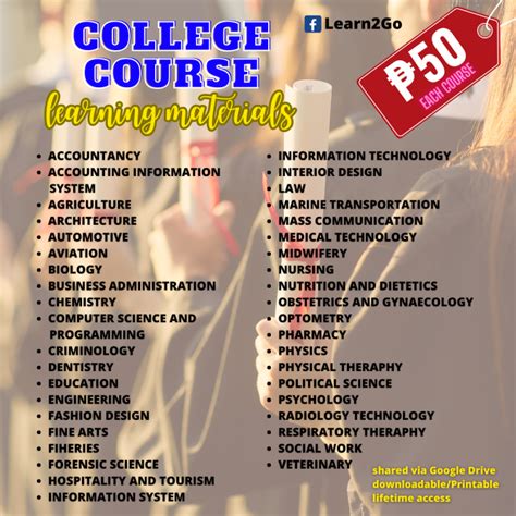 College Course Learning Materials | Lazada PH