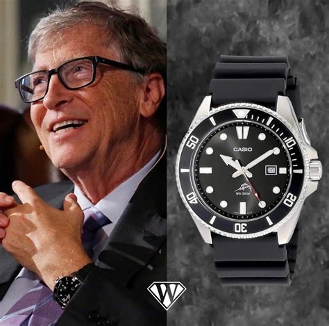 Bill Gates - Casio Duro Analog dive watch - Superwatchman.com