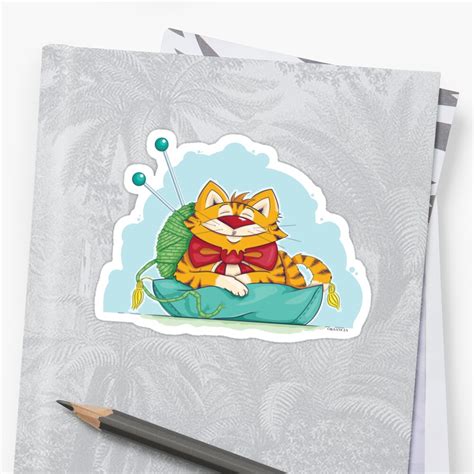 "Happy Cat" Stickers by oksancia | Redbubble