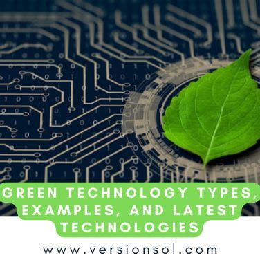 Green Technology types, examples, and latest technologies