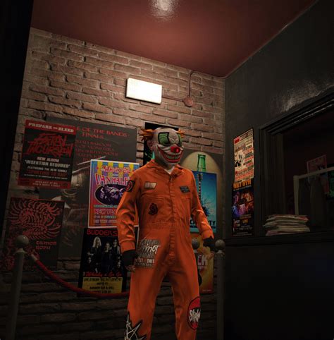 Shawn Crahan SLIPKNOT jumpsuit, face paint, nose, and two masks for Michael - GTA5-Mods.com