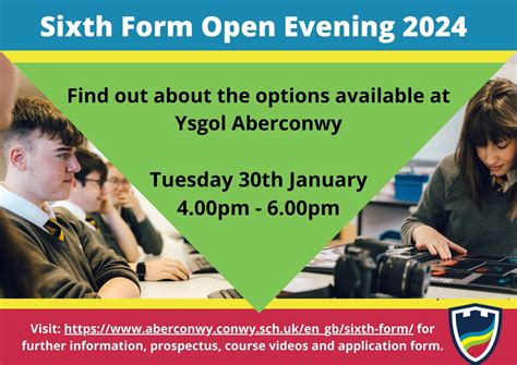 Sixth Form Open Evening | Ysgol Aberconwy