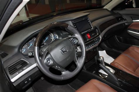 The Interior of Honda New Crosstour 2.4L Luxury Version Editorial Image ...