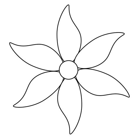 Printable Flower Petal Template