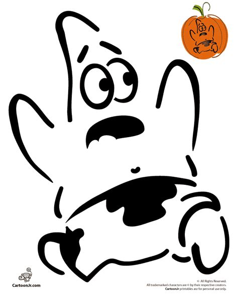 Spongebob Pumpkin Carving Patterns Patrick Pumpkin Stencil – Cartoon Jr ...