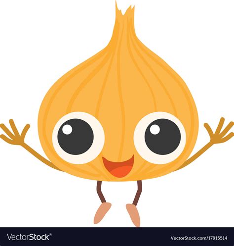 Onion icon cartoon style Royalty Free Vector Image