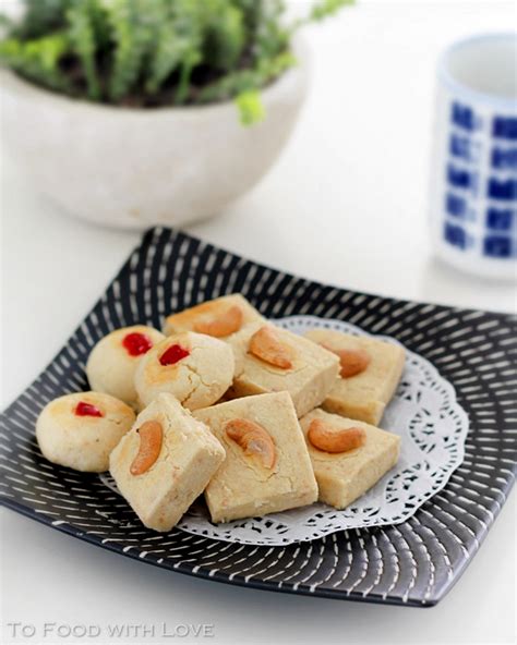 To Food with Love: Cashew Semolina (Sugee) Cookies