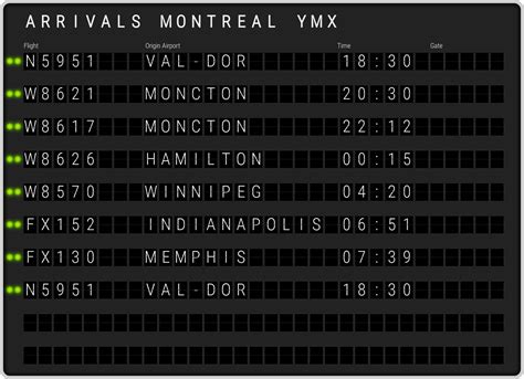 Montreal Montréal-Mirabel Airport [YMX] Arrivals & Flight Schedules