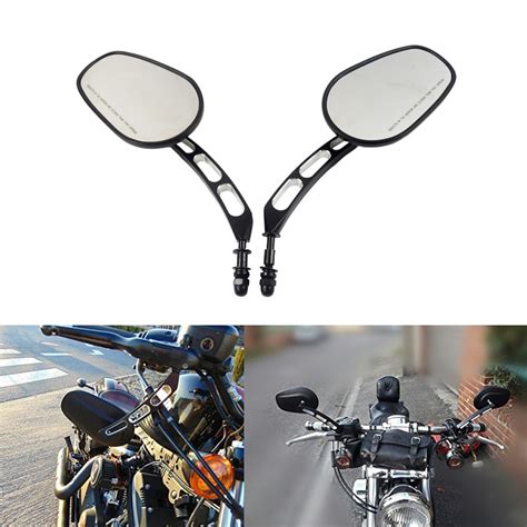 Aliexpress.com : Buy evomosa Motorcycle Side Rear View Custom Mirrors For Harley Road King ...