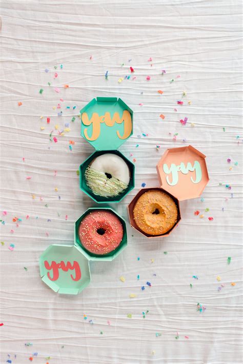 National Donut Day DIY donut boxes. #nationaldonutday #donuts #donut #donutbox #DIY #handmade ...