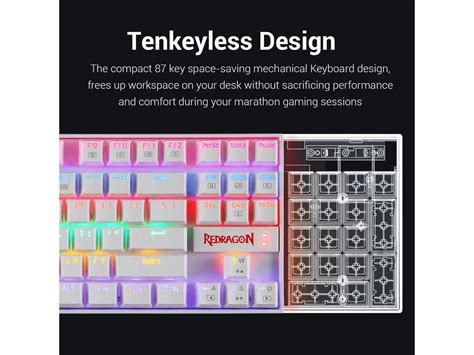 Redragon K552 Mechanical Gaming Keyboard RGB LED Rainbow Backlit Wired ...