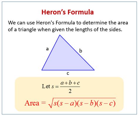 assignment on heron's formula and trigonometry answers