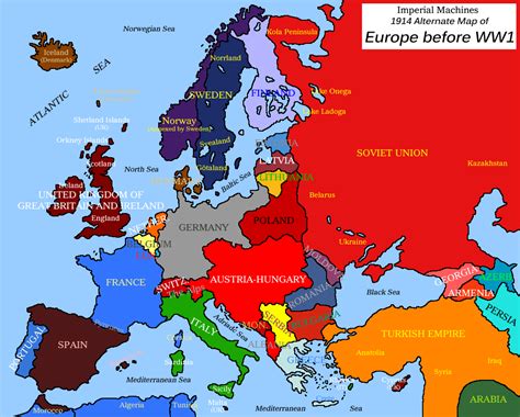 Image - Map of Europe 1914 (IM, Outdated).png | Alternative History ...