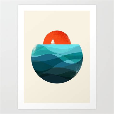 Deep blue ocean Art Print by Picomodi | Society6