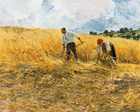 Friedrich Kallmorgen - The Harvest | Landscape paintings, Fine art ...