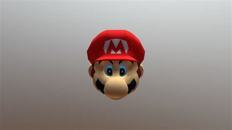 Nintendo 64 - Super Mario 64 - Marios Head - 3D model by ...