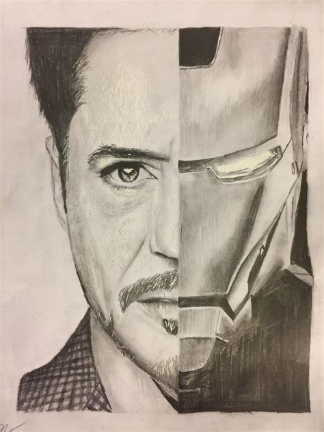 I am Iron man a little sketch I made. | Avengers drawings, Marvel art drawings, Spiderman art sketch