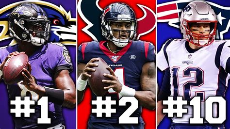 RANKING NFL QUARTERBACK TIER LIST - YouTube