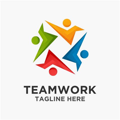 Teamwork logo design 10065929 Vector Art at Vecteezy