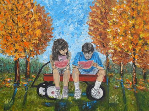 Childhood Memories Painting by Charles Vaughn - Pixels