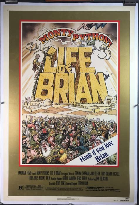 LIFE OF BRIAN, Original Linen Backed Monty Python Movie Poster - Original Vintage Movie Posters