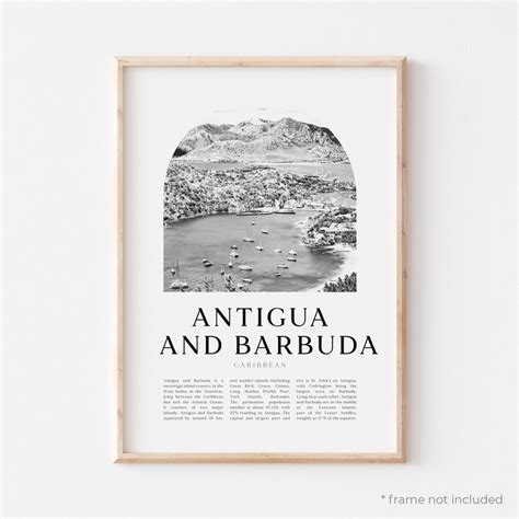 Antigua and Barbuda Art Print, Antigua and Barbuda Poster, Antigua and ...