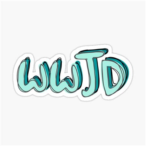 "WWJD" Sticker for Sale by OliviaShaye | Redbubble