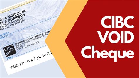 How to Get a CIBC Void Cheque with Online Banking - YouTube