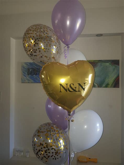 18″ Foil Personalized Balloons Bouquet – Macarthur Balloons