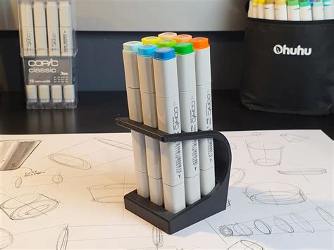 Copic Classic Marker Holder (parametric) by Matereo | Download free STL model | Printables.com