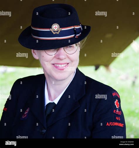 Outdoor Uniform Commandant British Red Cross Society Stock Photo - Alamy