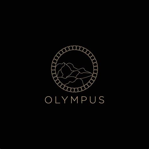 Mount olympus logo icon vector image 12874671 Vector Art at Vecteezy