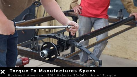 How to Install a 3,500 lb Trailer Axle with Double EyeSprings and ...