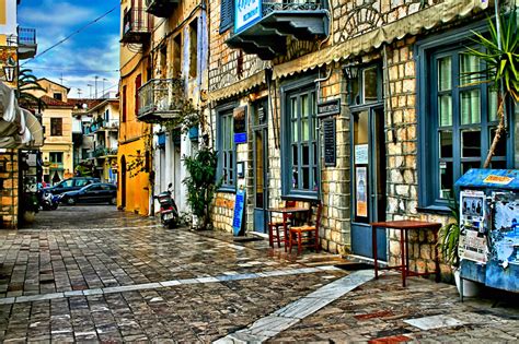 Wallpaper : city, cityscape, road, Tourism, town, Greece, street view ...