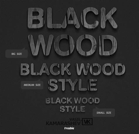 3D Black Wood Style by Kamarashev by Kamarashev on DeviantArt