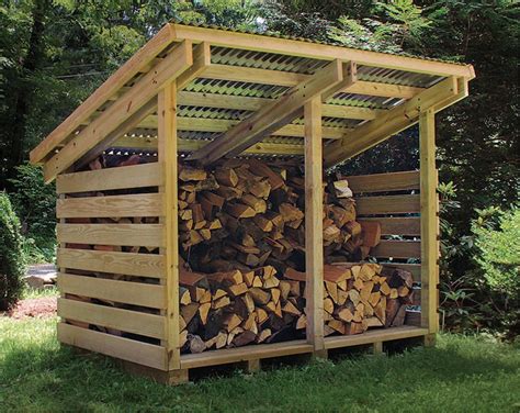 6x16 Firewood Shed Plans 4 Cord Wood Shed DIY Plan | Etsy