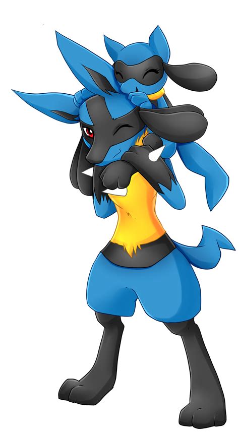 Lucario and Riolu by Scarlet-Spectrum on DeviantArt