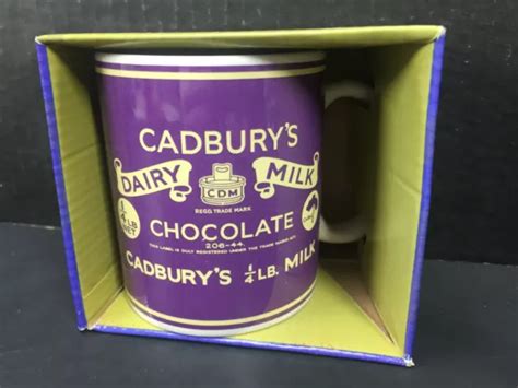 BRITISH CADBURY CADBURYS Dairy Milk Chocolate Coffee Mug Antique Vintage Style $29.95 - PicClick