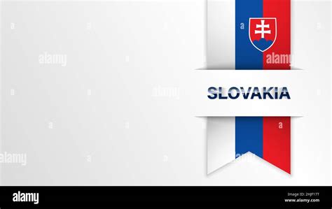 EPS10 Vector Patriotic background with Slovakia flag colors. An element ...