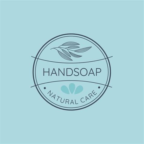 Free Modern Handmade Organic Soap Logo template