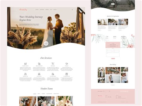 Wedding - Website Concept by Marianna Roshchenko on Dribbble