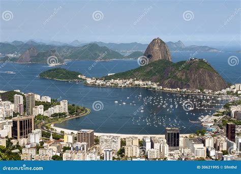 Aerial View of Rio De Janeiro Stock Image - Image of southern, coastline: 30621995