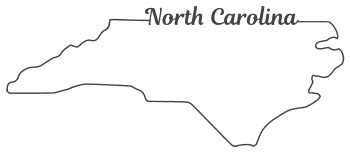 North Carolina – Map Outline, Printable State, Shape, Stencil, Pattern | North carolina map ...