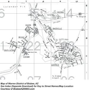 Bisbee Map Page